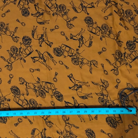 Equestrian Horse Scarf Wrap Brown with Black Print Images - Picture 6 of 7